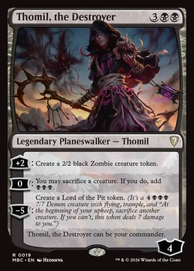 Thomil, the Destroyer MBC-19 Mystery Booster Commander Edition Magic card