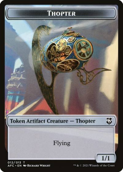 Thopter TAFC-12 Forgotten Realms Commander Tokens Magic card