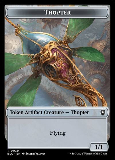 Thopter TBLC-39 Bloomburrow Commander Tokens Magic card