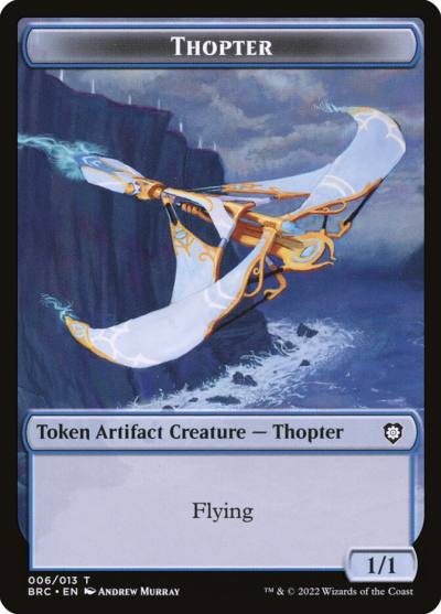 Thopter TBRC-6 The Brothers' War Commander Tokens Magic card