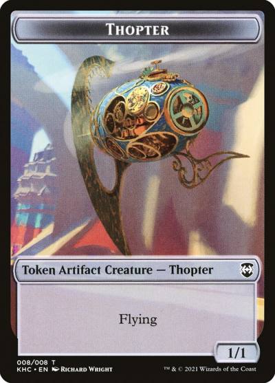 Thopter TKHC-8 Kaldheim Commander Tokens Magic card