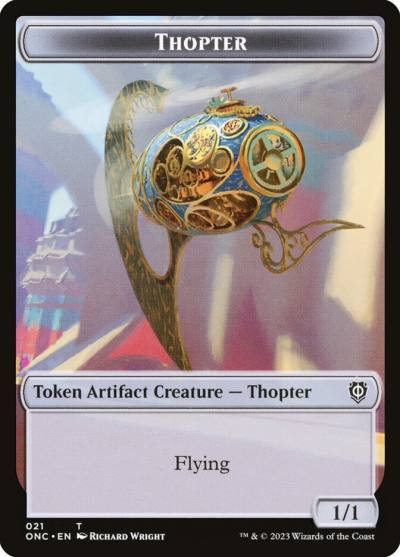 Thopter TONC-21 Phyrexia: All Will Be One Commander Tokens Magic card
