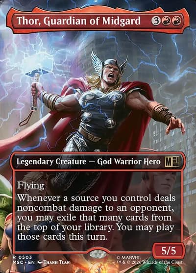 Thor, Guardian of Midgard 503 Marvel Super Heroes Commander Magic card