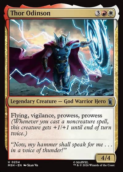 Thor Odinson 234 Marvel Super Heroes Magic card