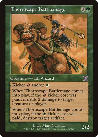Thornscape Battlemage TSB-87 Time Spiral Timeshifted Magic card