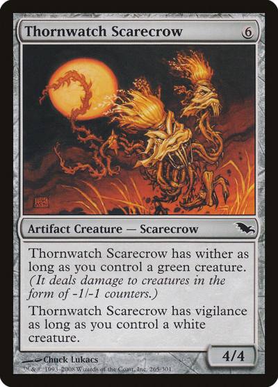 Thornwatch Scarecrow 265 Shadowmoor Magic card