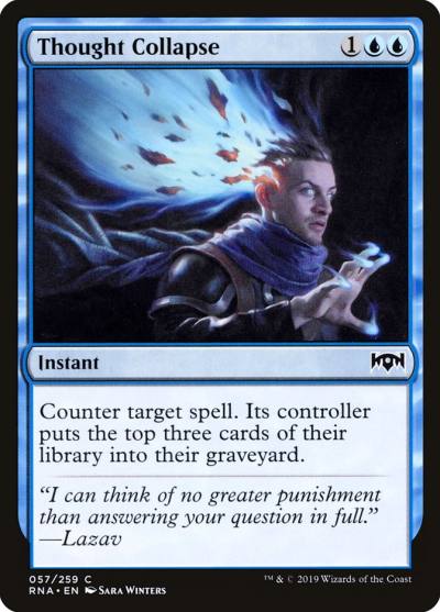 Thought Collapse RNA-57 Ravnica Allegiance Magic card