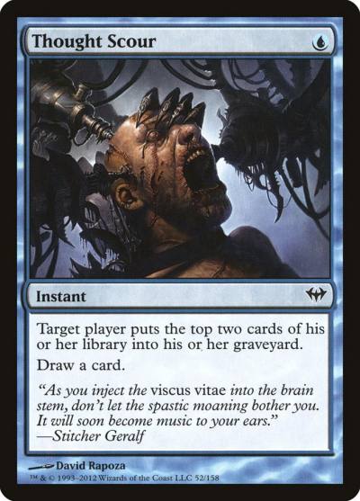 Thought Scour DKA-52 Dark Ascension Magic card