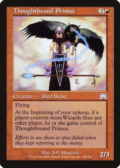 Thoughtbound Primoc 240 Onslaught Magic card