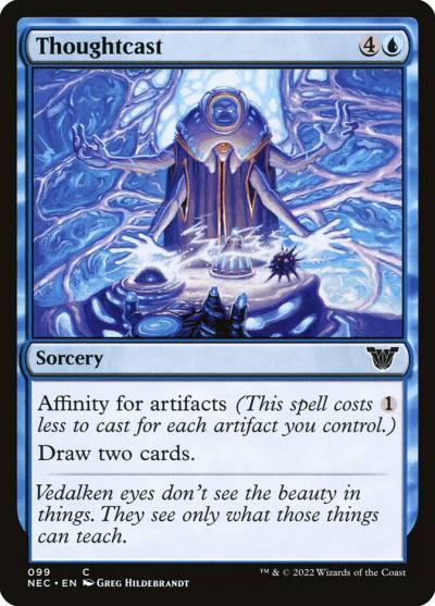 Thoughtcast NEC-99 Neon Dynasty Commander Magic card