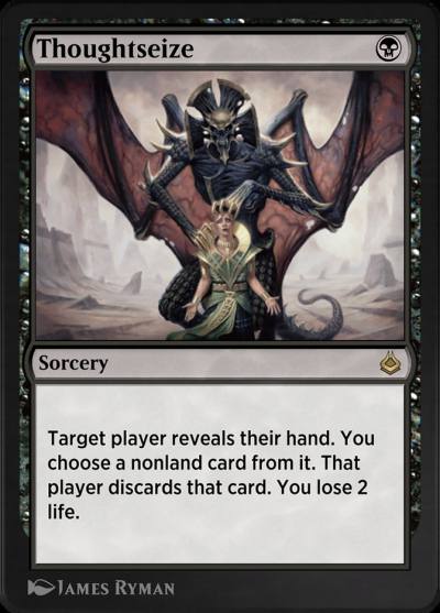 Thoughtseize AKR-127 Amonkhet Remastered Magic card