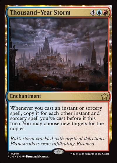 Thousand-Year Storm FDN-248 Foundations Magic card
