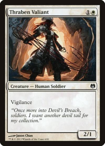 Thraben Valiant DDL-6 Duel Decks: Heroes vs. Monsters Magic card