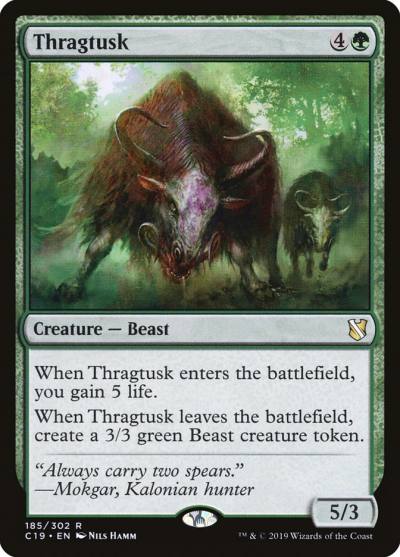 Thragtusk C19-185 Commander 2019 Magic card