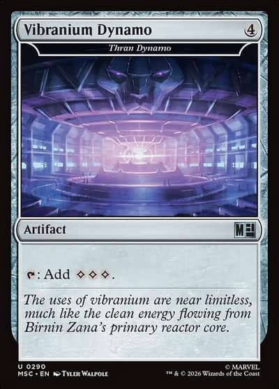 Thran Dynamo MSC-290 Marvel Super Heroes Commander Magic card