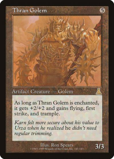 Thran Golem UDS-141 Urza's Destiny Magic card
