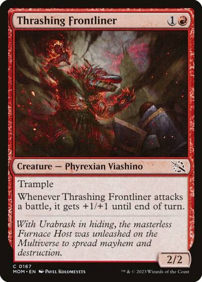 Thrashing Frontliner MOM-167 March of the Machine Magic card