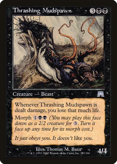 Thrashing Mudspawn 177 Onslaught Magic card