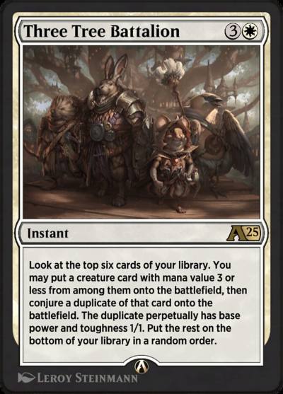 Three Tree Battalion YBLB-4 Alchemy: Bloomburrow Magic card