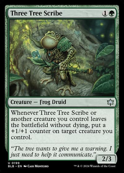 Three Tree Scribe 199 Bloomburrow Magic card