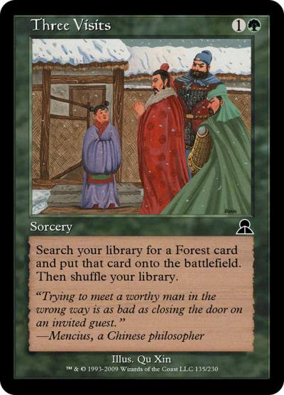 Three Visits ME3-135 Masters Edition III Magic card