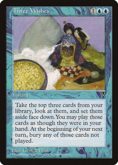 Three Wishes VIS-45 Visions Magic card
