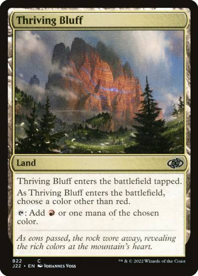 Thriving Bluff J22-822 Jumpstart 2022 Magic card
