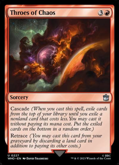 Throes of Chaos WHO-227 Doctor Who Magic card