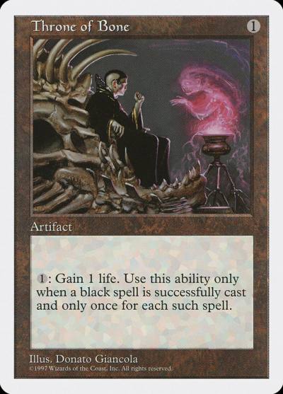 Throne of Bone 5ED-403 Fifth Edition Magic card