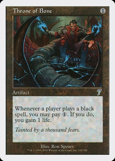 Throne of Bone 7ED-322 Seventh Edition Magic card
