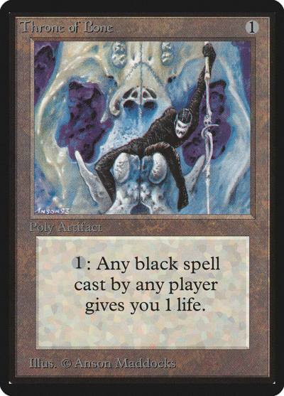 Throne of Bone LEB-274 Limited Edition Beta Magic card