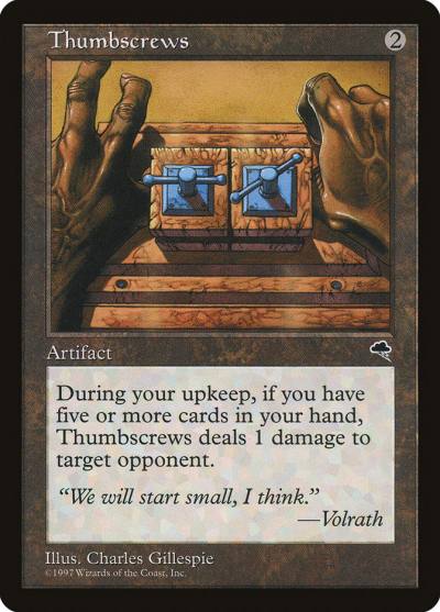 Thumbscrews TMP-312 Tempest Magic card