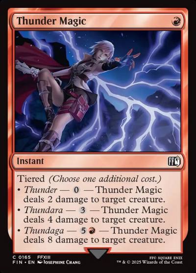 Thunder Magic FIN-165 Final Fantasy Magic card