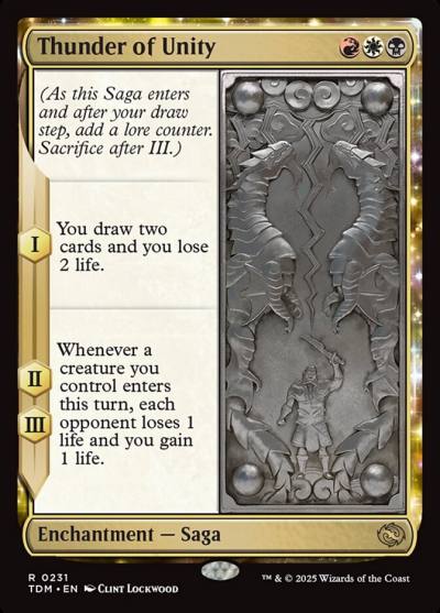Thunder of Unity TDM-231 Tarkir: Dragonstorm Magic card