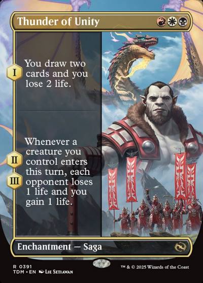 Thunder of Unity TDM-391 Tarkir: Dragonstorm Magic card