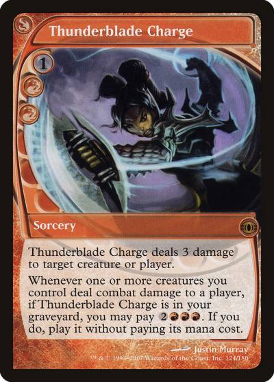 Thunderblade Charge FUT-124 Future Sight Magic card
