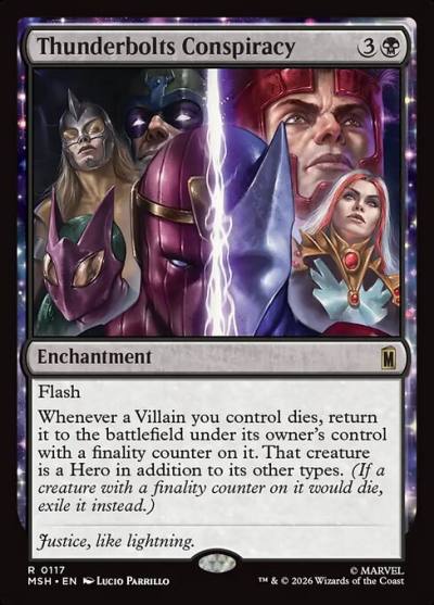 Thunderbolts Conspiracy MSH-117 Marvel Super Heroes Magic card
