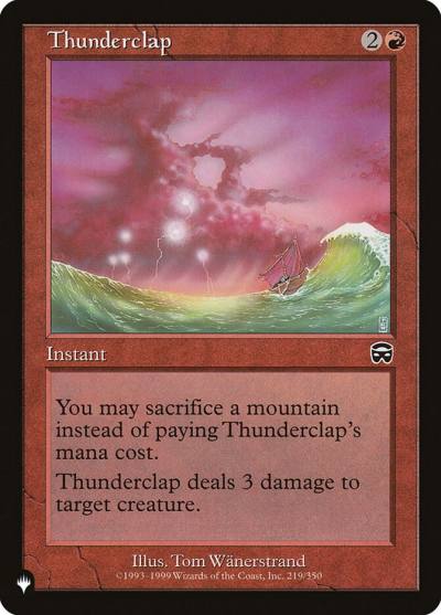 Thunderclap PLST-MMQ-219 The List Magic card