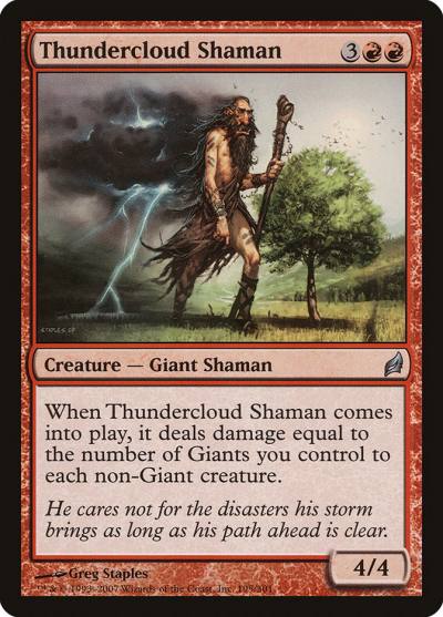 Thundercloud Shaman LRW-195 Lorwyn Magic card