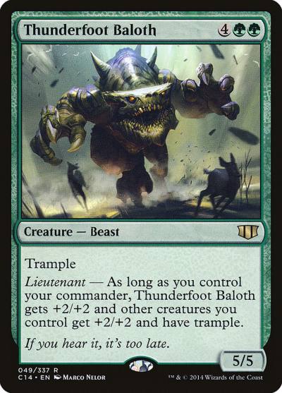 Thunderfoot Baloth C14-49 Commander 2014 Magic card