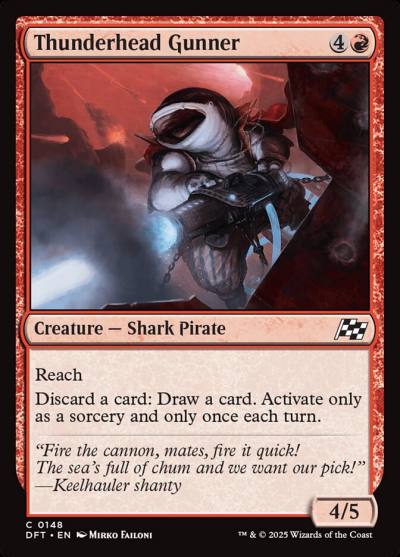 Thunderhead Gunner 148 Aetherdrift Magic card