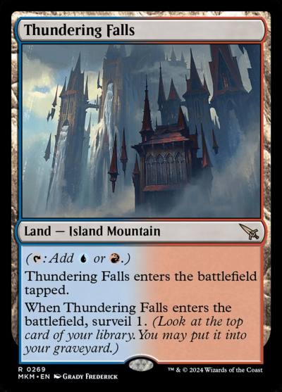 Thundering Falls MKM-269 Murders at Karlov Manor Magic card