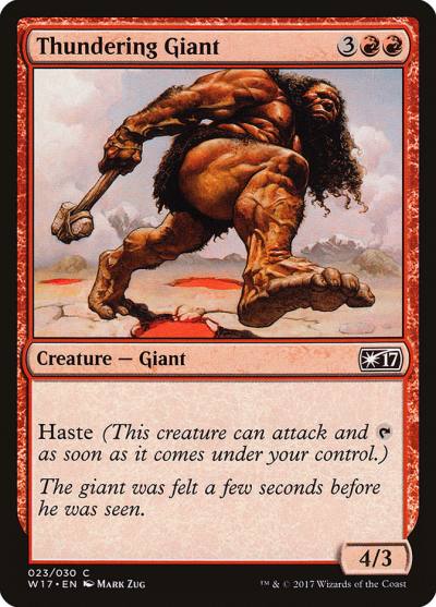 Thundering Giant W17-23 Welcome Deck 2017 Magic card