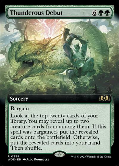 Thunderous Debut WOE-359 Wilds of Eldraine Magic card