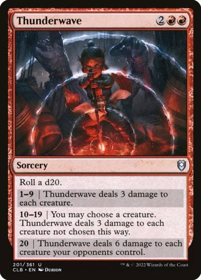 Thunderwave CLB-201 Commander Legends: Battle for Baldur's Gate Magic card