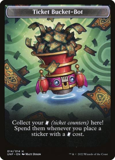 Ticket Bucket-Bot TUNF-14 Unfinity Tokens Magic card