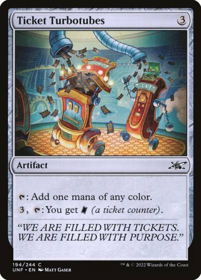 Ticket Turbotubes UNF-194 Unfinity Magic card