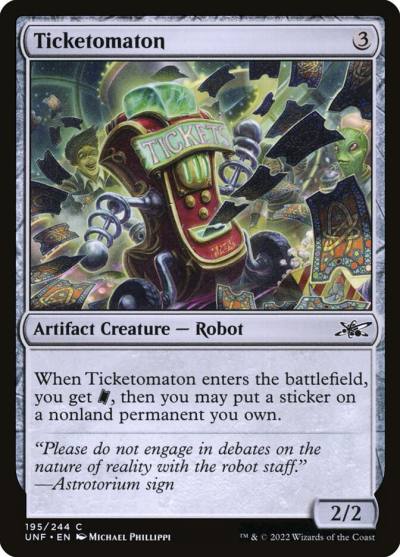 Ticketomaton UNF-195 Unfinity Magic card