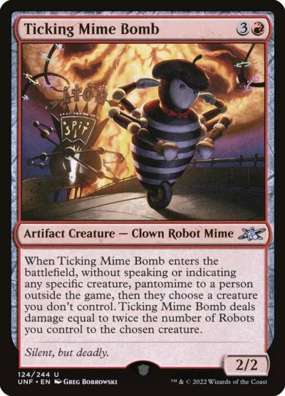 Ticking Mime Bomb UNF-124 Unfinity Magic card
