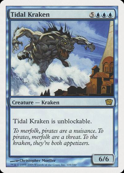Tidal Kraken 9ED-105 Ninth Edition Magic card